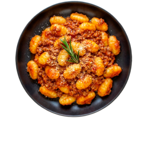 Gnhocci Al Ragu di Manzo