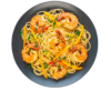 Spaguetti Al Limone com Camarão