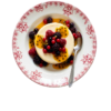 Panna Cota com Coulis de Frutas Vermelhas